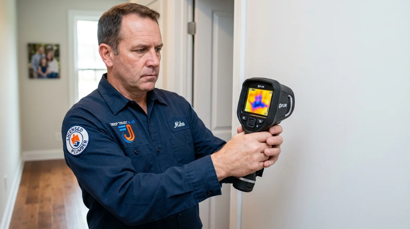 Thermal imaging leak detection by Johns Plumbing LLC in Leesburg